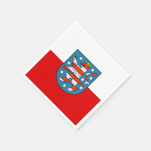 Serviette En Papier Drapeau de Rhénanie-du-Nord Westphalie (Coin)