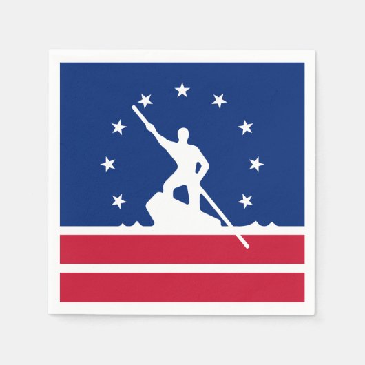 Serviette En Papier Drapeau de Richmond, Virginia Papier serviettes (Devant)