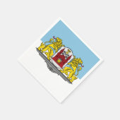 Serviette En Papier Drapeau de Riga, Lettonie Papier serviettes (Coin)