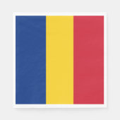 Serviette En Papier Drapeau de Roumanie (Devant)