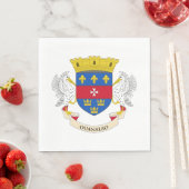 Serviette En Papier Drapeau de Saint-Barthélemy (En situation)