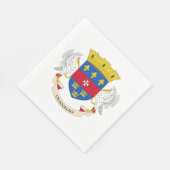 Serviette En Papier Drapeau de Saint-Barthélemy (Coin)