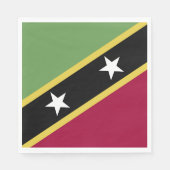 Serviette En Papier Drapeau de Saint-Kitts-et-Nevis (Devant)
