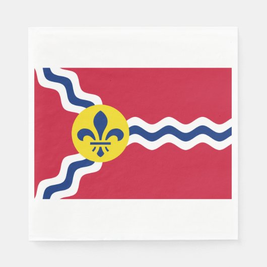 Serviette En Papier Drapeau de Saint-Louis (Missouri) (Devant)