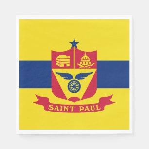 Serviette En Papier Drapeau de Saint Paul (Minnesota)