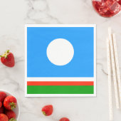 Serviette En Papier Drapeau de Sakha (En situation)