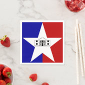Serviette En Papier Drapeau de San Antonio, Texas (En situation)