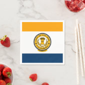 Serviette En Papier Drapeau de San Jose, Californie (En situation)