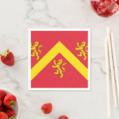 Serviette En Papier Drapeau de serviettes Anglesey (En situation)