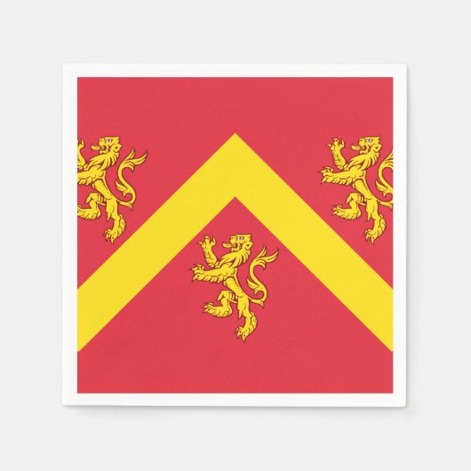 Serviette En Papier Drapeau de serviettes Anglesey (Devant)