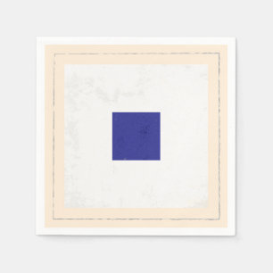 Serviette En Papier Drapeau de signal nautique de la lettre "S"