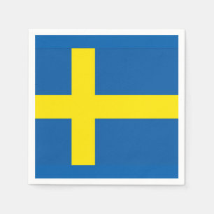 SERVIETTE EN PAPIER DRAPEAU DE SWEDISH