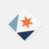 Serviette En Papier Drapeau de Syracuse, New York (Coin)