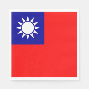 Serviette En Papier Drapeau de Taïwan