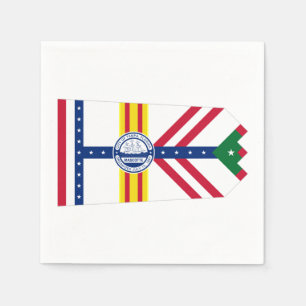 Serviette En Papier Drapeau de Tampa, Floride serviettes
