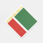 Serviette En Papier Drapeau de Tchétchénie (Coin)