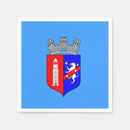 Serviette En Papier Drapeau de Tirana, Albanie Papier serviettes (Devant)
