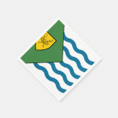 Serviette En Papier Drapeau de Vancouver (Colombie-Britannique) (Coin)