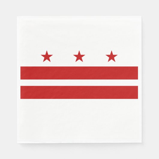 Serviette En Papier Drapeau de Washington DC (Devant)