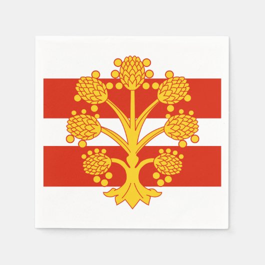 Serviette En Papier Drapeau de Westmorland Papier serviettes (Devant)
