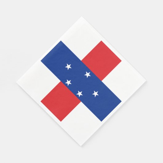 Serviette En Papier Drapeau des Antilles Pays-Bas (Coin)