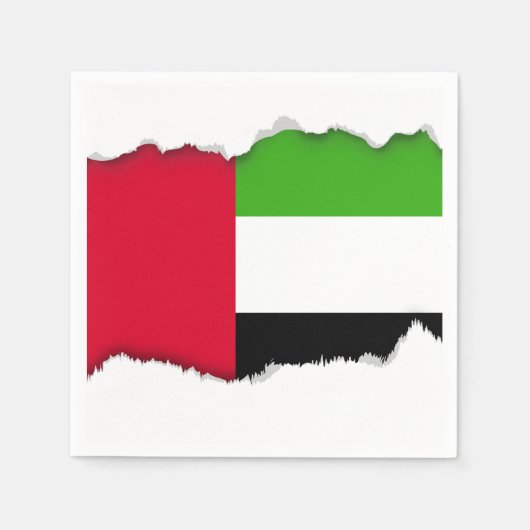 Serviette En Papier Drapeau des Émirats arabes unis (Devant)