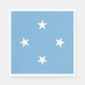 Serviette En Papier Drapeau des États fédérés de Micronésie (Devant)