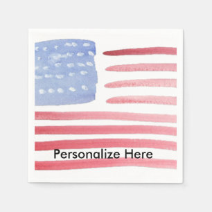 Serviette En Papier Drapeau des Etats-Unis d'Américains