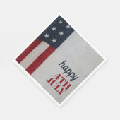 Serviette En Papier Drapeau des étoiles et des rayures Rouge Blanc Ble (Coin)