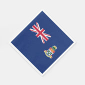 Serviette En Papier Drapeau des îles Caïmans (Coin)