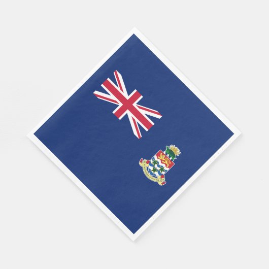 Serviette En Papier Drapeau des îles Caïmans (Coin)