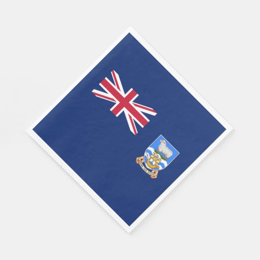 Serviette En Papier Drapeau des îles Falkland (Coin)