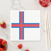 Serviette En Papier Drapeau des îles Féroé (En situation)