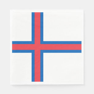 Serviette En Papier Drapeau des îles Féroé