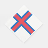 Serviette En Papier Drapeau des îles Féroé (Coin)