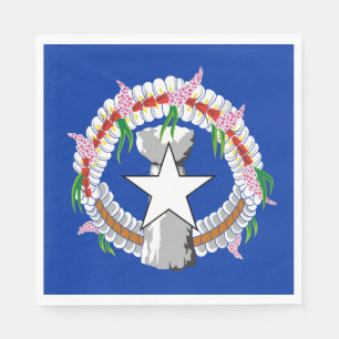 Serviette En Papier Drapeau des Îles Mariannes du Nord