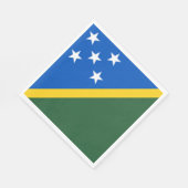 Serviette En Papier Drapeau des Îles Salomon (Coin)