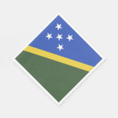 Serviette En Papier Drapeau des Îles Salomon (Coin)