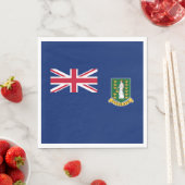 Serviette En Papier Drapeau des îles Vierges britanniques (En situation)