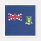 Serviette En Papier Drapeau des îles Vierges britanniques (Devant)