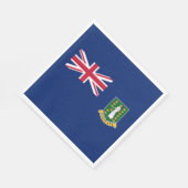 Serviette En Papier Drapeau des îles Vierges britanniques (Coin)