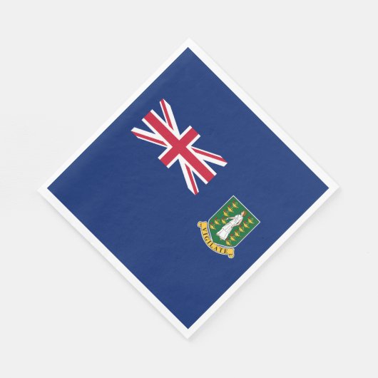 Serviette En Papier Drapeau des îles Vierges britanniques (Coin)