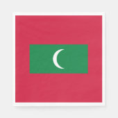 Serviette En Papier Drapeau des Maldives (Devant)