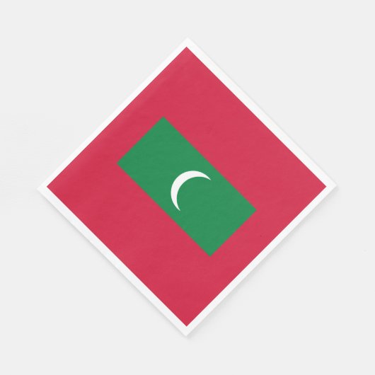 Serviette En Papier Drapeau des Maldives (Coin)