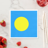 Serviette En Papier Drapeau des Palaos (En situation)