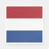 Serviette En Papier Drapeau des Pays-Bas (Devant)