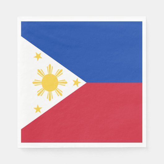 Serviette En Papier drapeau des Philippines (Devant)