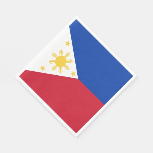 Serviette En Papier drapeau des Philippines (Coin)