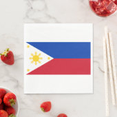 Serviette En Papier Drapeau des Philippines (En situation)