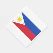 Serviette En Papier Drapeau des Philippines (Coin)